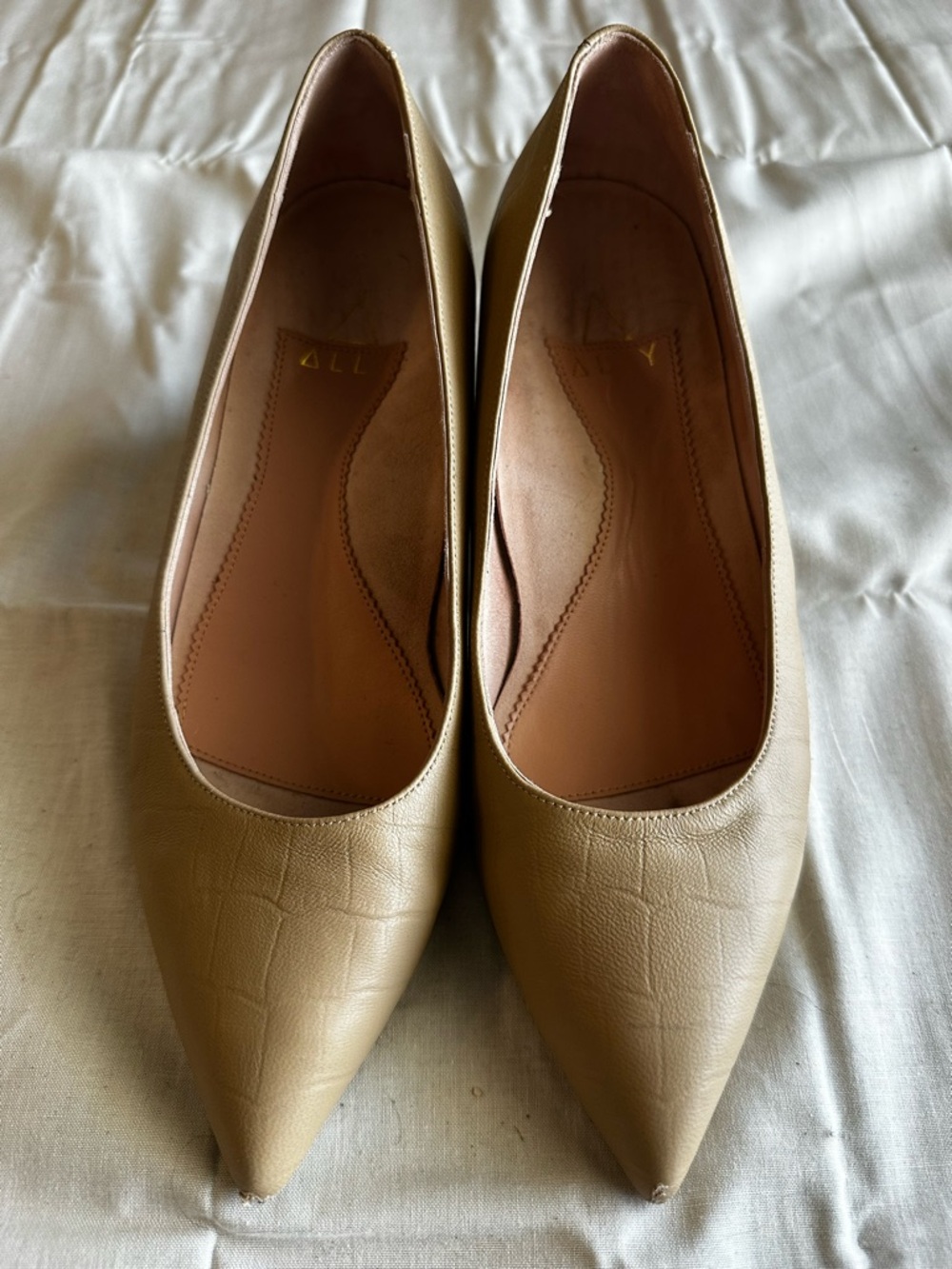 Ally Women’s Pointed-Toe Leather Heels